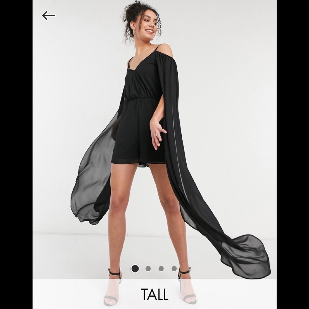NWT Jaded Rose Cold Shoulder Drape Romper